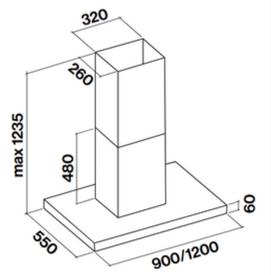 Вытяжка Falmec PLANE ISOLA WHITE 120 PLUS old в Тюмени (preview 2)