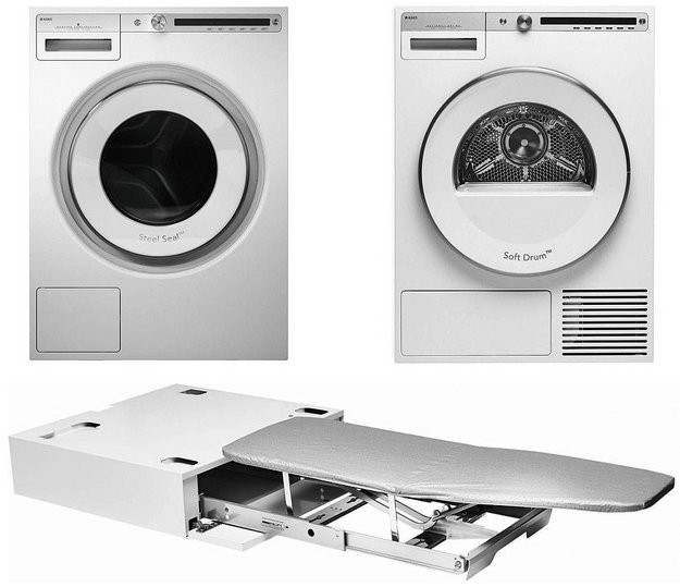 Asko Logic 5 (стиральная машина W4086C.W/3 + сушильная машина T408HD.W + гладильная доска HI1153W) в Тюмени (preview 1)