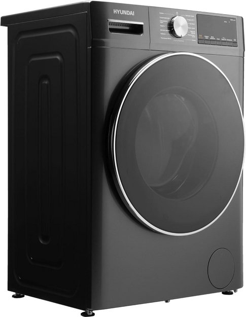 Стирально-сушильная машина Hyundai WFD8401 темно-серый в Тюмени (preview 3)