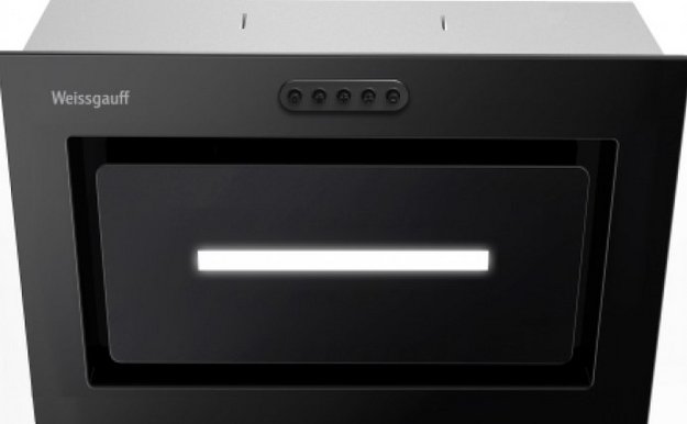 Встраиваемая вытяжка Weissgauff Aura 456 PB Black Glass в Тюмени (preview 2)