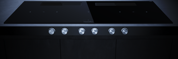 Индукционная варочная поверхность с вытяжкой Kuppersbusch KMI 12850.0 SR-E Black Chrome в Тюмени (preview 2)