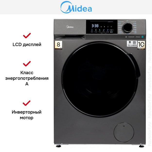 Стиральная машина Midea MFC3814BSW47/S в Тюмени (preview 7)