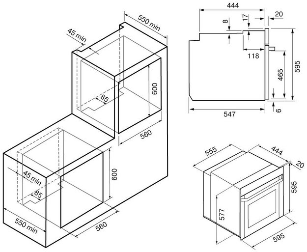 Духовой шкаф KRONA MOTIV 60 BL в Тюмени (preview 15)