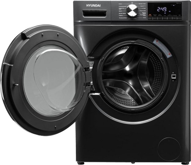 Стирально-сушильная машина Hyundai WFD8401 темно-серый в Тюмени (preview 6)