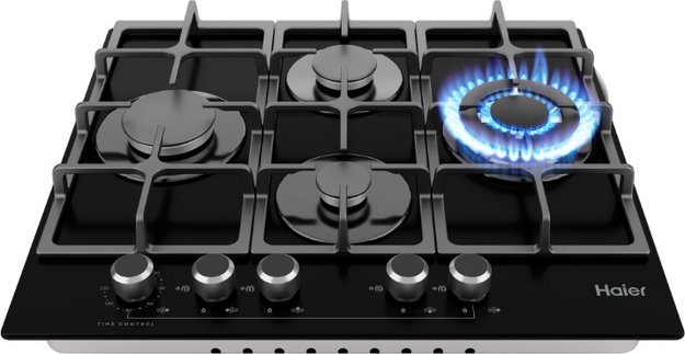 Газовая варочная панель Haier HHX-G64CWMB в Тюмени (preview 4)