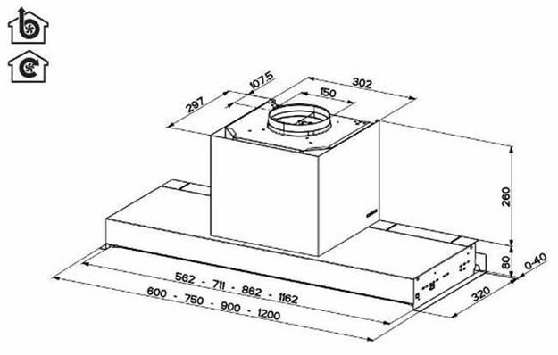 Вытяжка Faber IN-NOVA ZERO DRIP LITE A60 BK в Тюмени (preview 6)