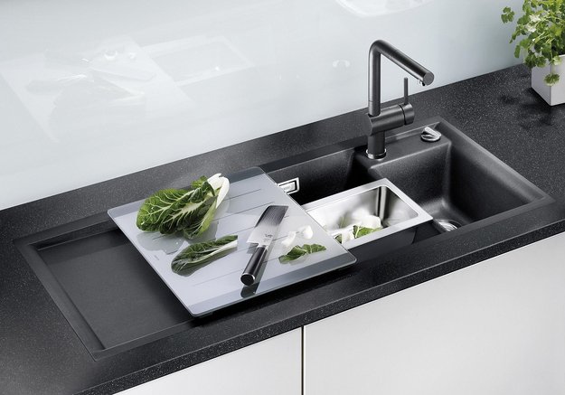 Смеситель Blanco LINUS-S 526148 Silgranit черный в Тюмени (preview 3)