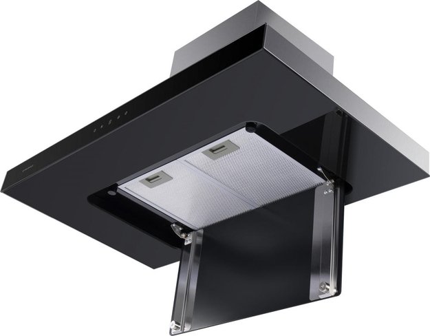 Встраиваемая кухонная вытяжка MAUNFELD Norfolk 90 нержавеющая сталь\черное стекло в Тюмени (preview 12)