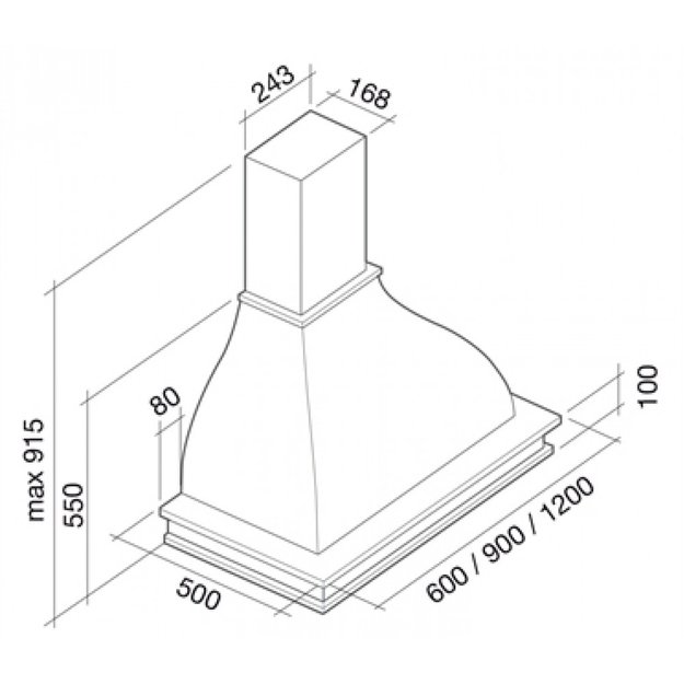 Вытяжка Falmec Iris Malizia 120 (600) S вишня в Тюмени (preview 4)