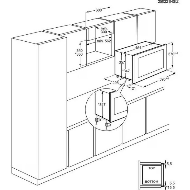 Встраиваемая микроволновая печь AEG TB6SM171DB в Тюмени (preview 9)