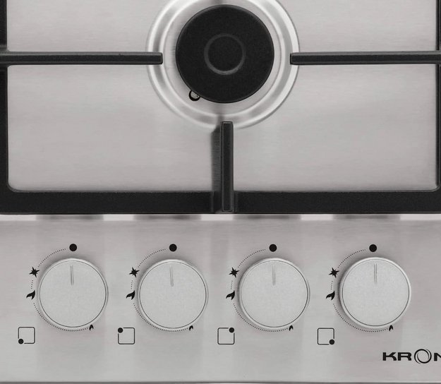 Газовая варочная панель KRONA NEBEL 60 IX W в Тюмени (preview 3)