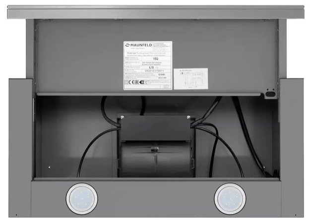 Встраиваемая вытяжка Maunfeld VSQ 60 нержавеющая сталь/белое стекло в Тюмени (preview 6)