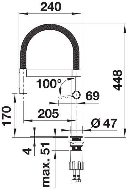 Смеситель Blanco Culina-S II Mini 527467 нержавеющая сталь в Тюмени (preview 5)