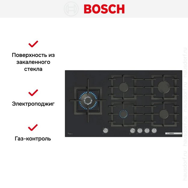 Газовая варочная панель Bosch PPM9A6I40 в Тюмени (preview 6)