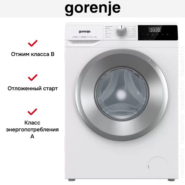 Стиральная машина Gorenje W2NHPI62SCS в Тюмени (preview 23)