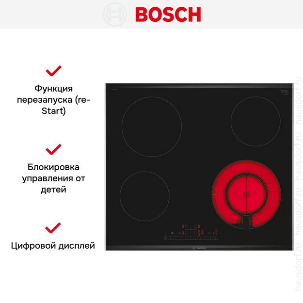 Электрическая варочная панель Bosch PKF675FP2E в Тюмени (preview 6)