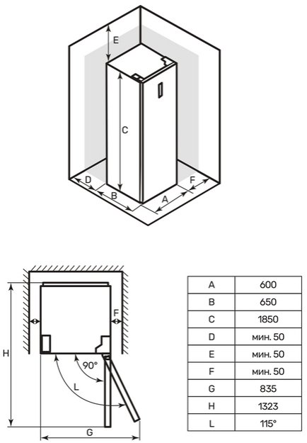 Холодильник Kuppersberg NRS 189 DX в Тюмени (preview 14)