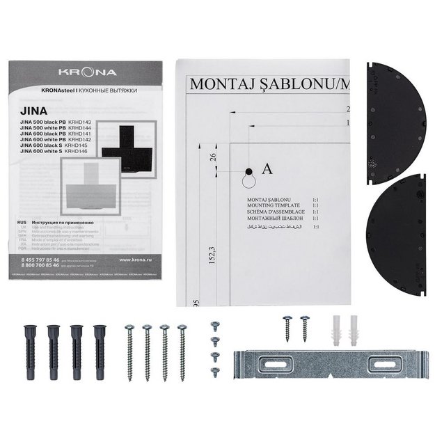 Вытяжка KRONA JINA 600 BLACK S V2 в Тюмени (preview 11)