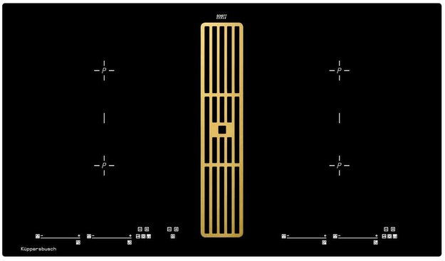 Варочная панель с вытяжкой Kuppersbusch KMI 9800.0 SR Gold в Тюмени (preview 1)