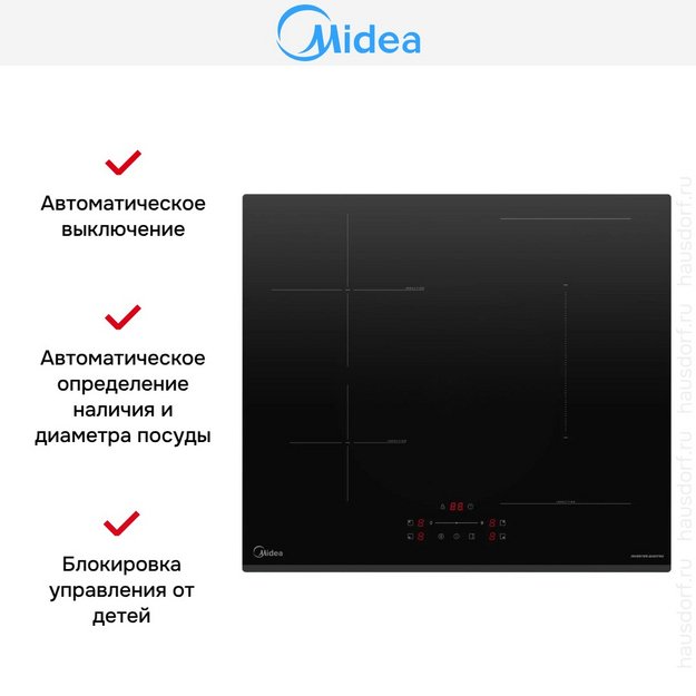 Варочная панель индукционная Midea MIH65783F в Тюмени (preview 8)