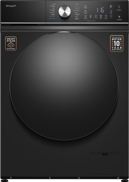 Стиральная машина Weissgauff WMD 61211 D Inverter Steam Matt Black в Тюмени (preview 1)