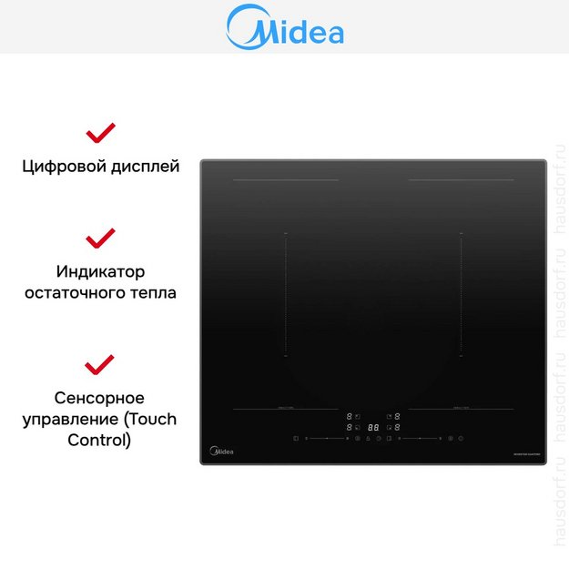 Варочная панель индукционная Midea MIH67783SB в Тюмени (preview 9)