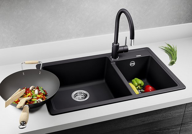 Мойка BLANCO LEGRA 8 SIlgranit кофе, чаша слева в Тюмени (preview 2)