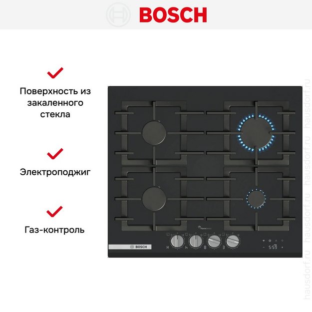 Газовая варочная панель Bosch PRP6A6H40R в Тюмени (preview 6)