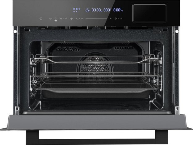 Компактный духовой шкаф с СВЧ и паром Weissgauff OEMS 459 PDB Black Edition в Тюмени (preview 2)