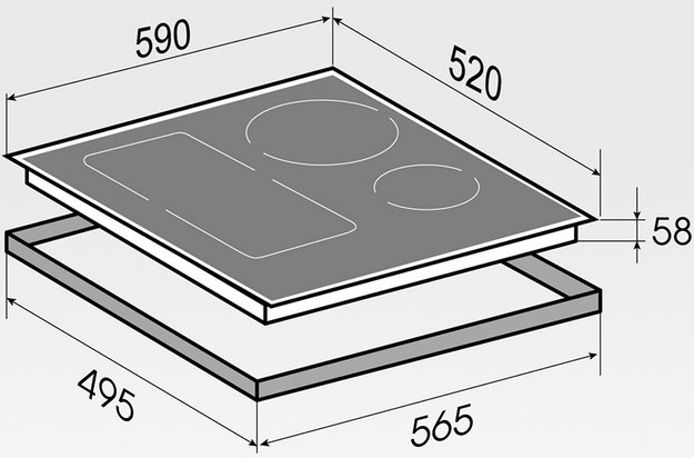 Индукционная варочная панель Zigmund Shtain CI 49.6 W в Тюмени (preview 5)