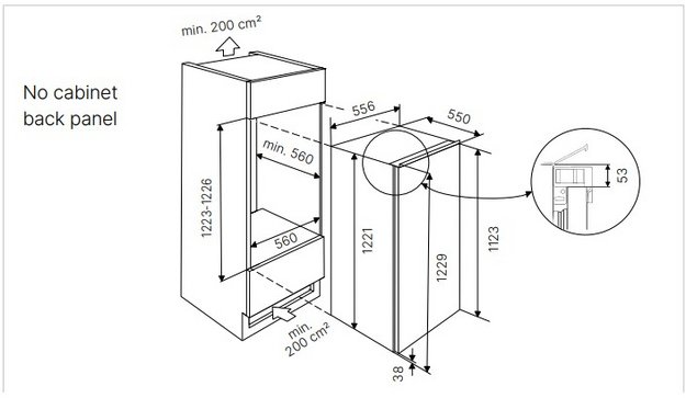 Встраиваемая холодильная камера Kuppersbusch FK 4550.0I в Тюмени (preview 2)