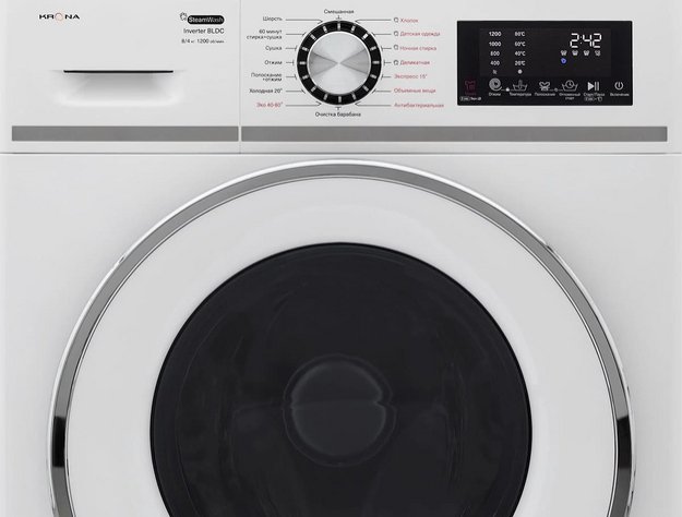 Стиральная машина KRONA ITTER OPTI WHITE 1200 8/4K WDM в Тюмени (preview 6)