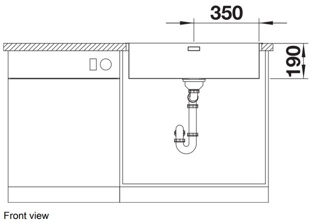 Мойка BLANCO ANDANO 700-IF/A нержавеющая сталь, клапан-автомат в Тюмени (preview 5)