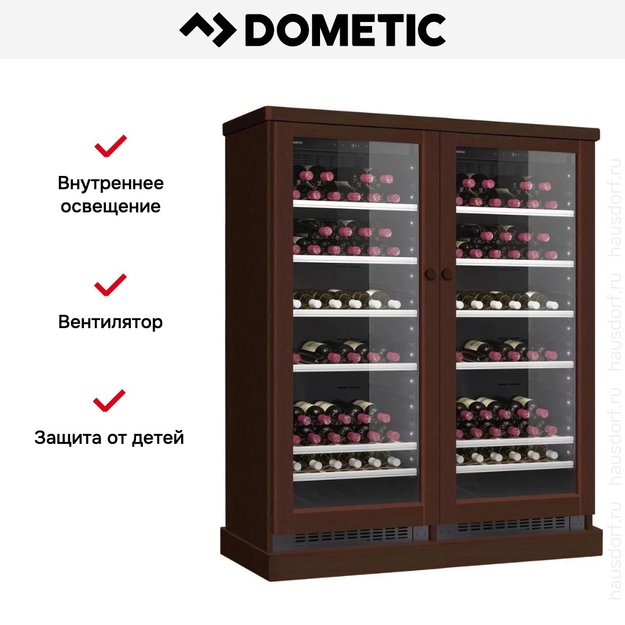 Винный шкаф Dometic C101G Double Wooden Walnut в Тюмени (preview 7)