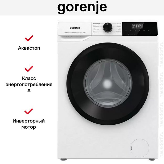 Стиральная машина Gorenje W1NHPI60SCSIRV в Тюмени (preview 23)