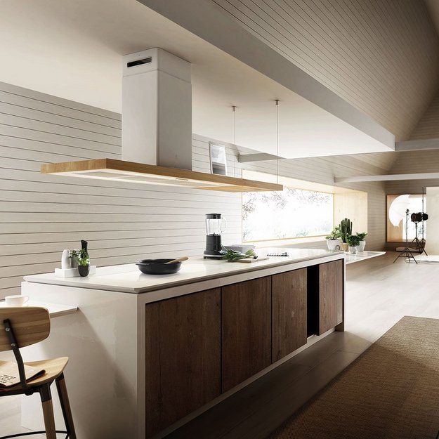 Вытяжка Elica Био Остров Белый и Дуб с аспирацией 120х53 (Bio Island WH/A/120X53 Rovere) в Тюмени (preview 6)