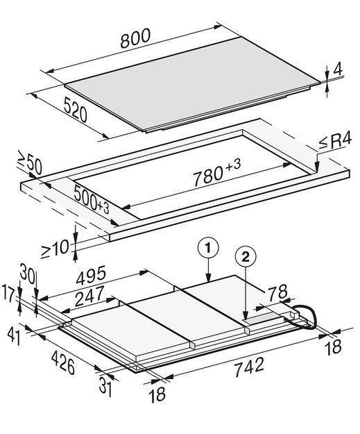 Варочная панель Miele KM 7878-1 FL Diamond в Тюмени (preview 4)