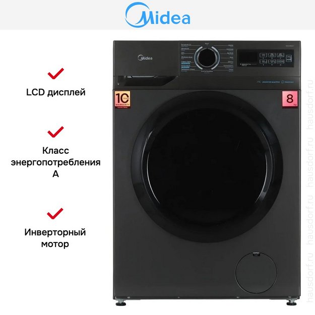 Стиральная машина Midea MF01814BS47/T в Тюмени (preview 10)