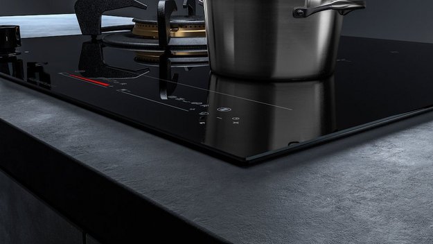 Газовая варочная панель с индукцией Kuppersbusch KIG 6850.0 SR-E5 Black Velvet в Тюмени (preview 4)