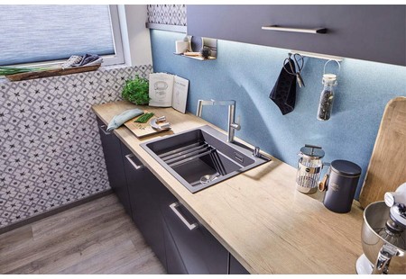 Мойка Blanco Etagon 6 антрацит клапан-автомат InFino 524539 в Тюмени (preview 3)