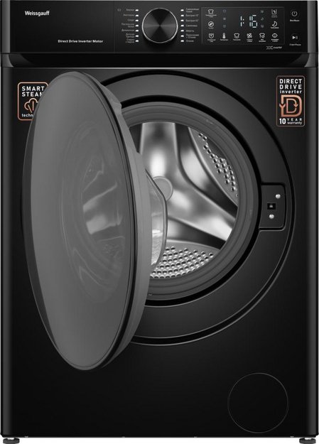 Стиральная машина Weissgauff WM 59411 Direct Drive Inverter Steam Matt Black в Тюмени (preview 12)