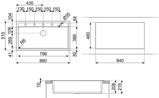 Мойка Smeg VSGX860CT в Тюмени (preview 6)