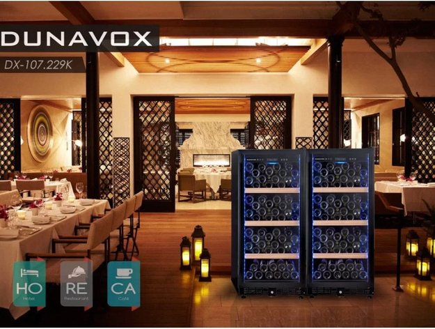 Винный шкаф Dunavox DX-107.229K в Тюмени (preview 2)