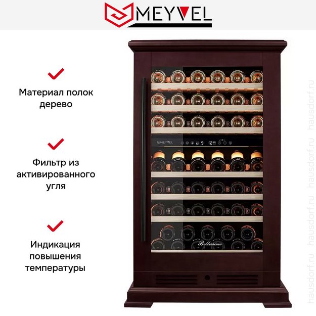 Винный шкаф Meyvel MV77PRO-KBT2 (Спелая вишня) в Тюмени (preview 16)