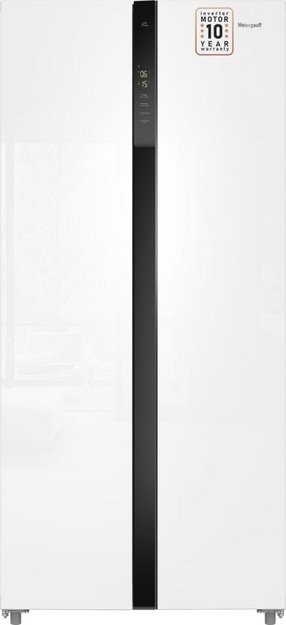 Отдельностоящий холодильник с инвертором Weissgauff WSBS 500 Inverter NoFrost White Glass в Тюмени (preview 2)