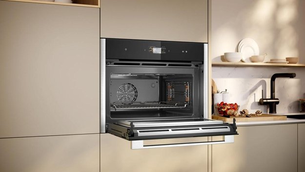 Компактный духовой шкаф с микроволнами Neff C24MS31N0 в Тюмени (фото 4) Компактный духовой шкаф с микроволнами Neff C24MS31N0 в Тюмени (preview 4)