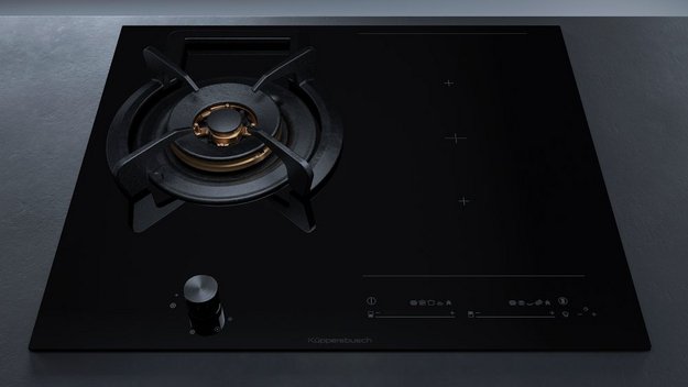 Газовая варочная панель с индукцией Kuppersbusch KIG 6850.0 SR-E5 Black Velvet в Тюмени (preview 11)