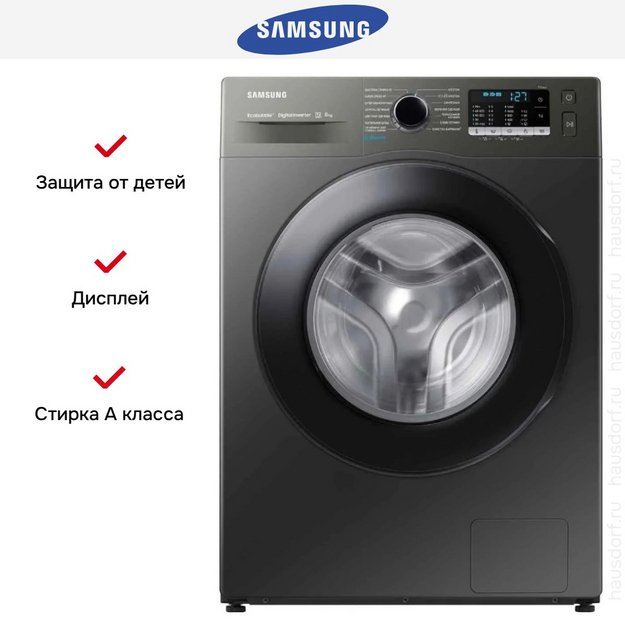 Стиральная машина Samsung WW80AGAS21AXLP в Тюмени (preview 10)