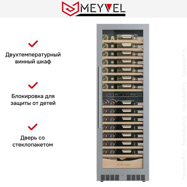 Винный шкаф Meyvel MV110-KST2 Узкий (Slim) в Тюмени (preview 13)