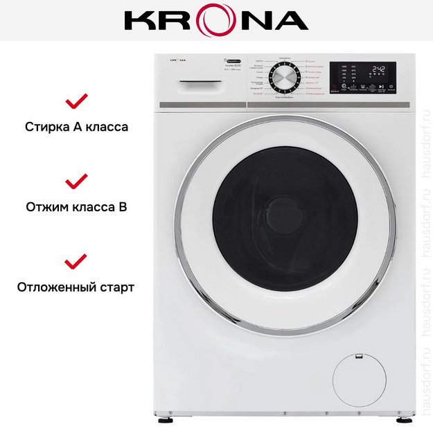 Стиральная машина KRONA ITTER OPTI WHITE 1200 8/4K WDM в Тюмени (preview 15)